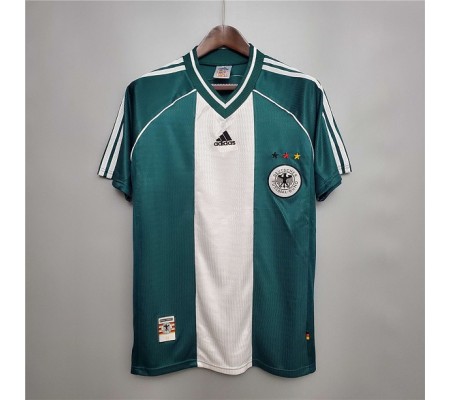 Germany 1998 World Cup Away Green Soccer Jersey